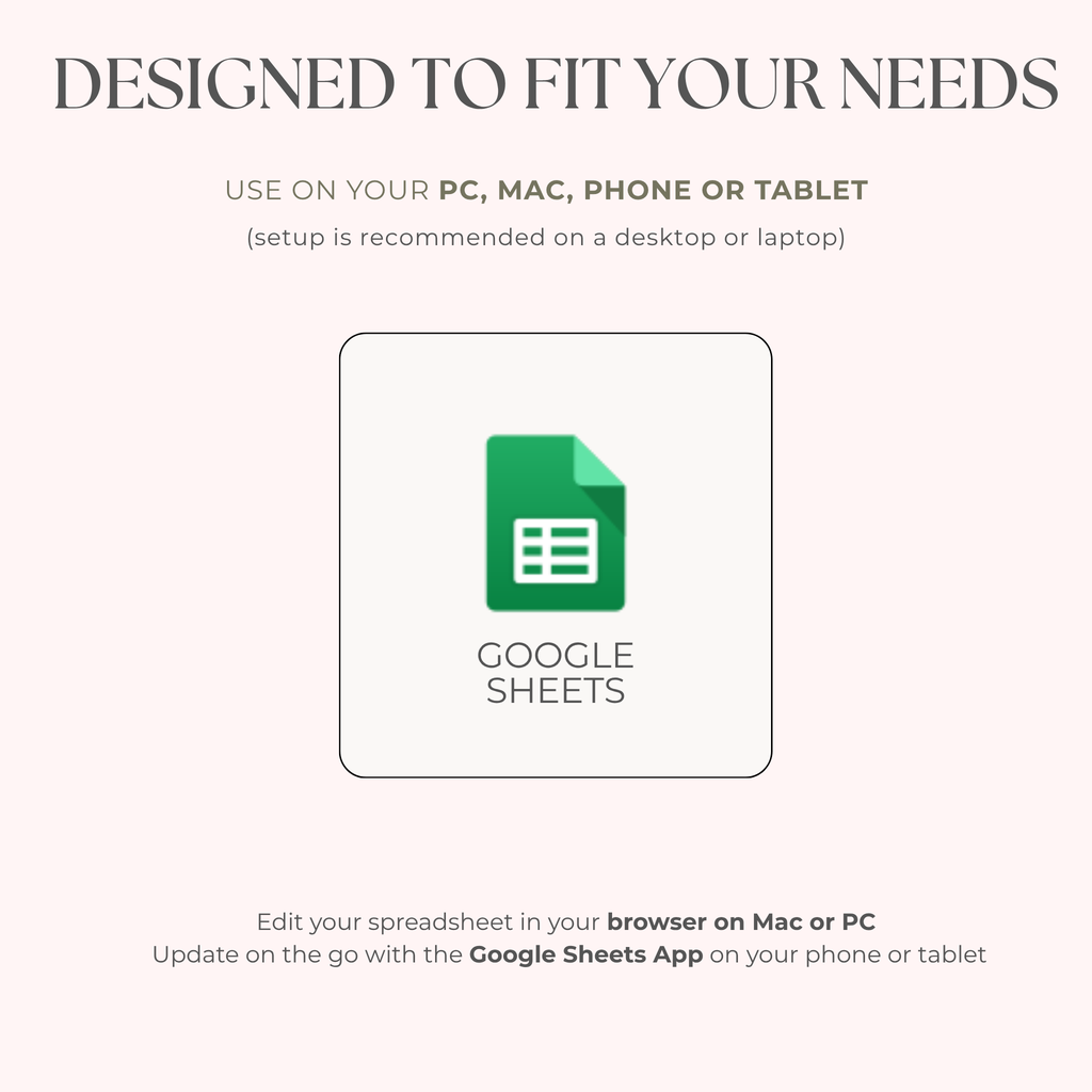 Ultimate Annual Budget System for Google Sheets -Strawberry Matcha
