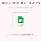 Ultimate Annual Budget System for Google Sheets -Strawberry Matcha