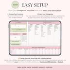 Ultimate Annual Budget System for Google Sheets -Strawberry Matcha