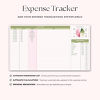 Simple Monthly Budget Spreadsheet for Google Sheets - Strawberry Matcha