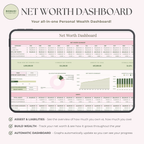 Ultimate Annual Budget System for Google Sheets -Strawberry Matcha