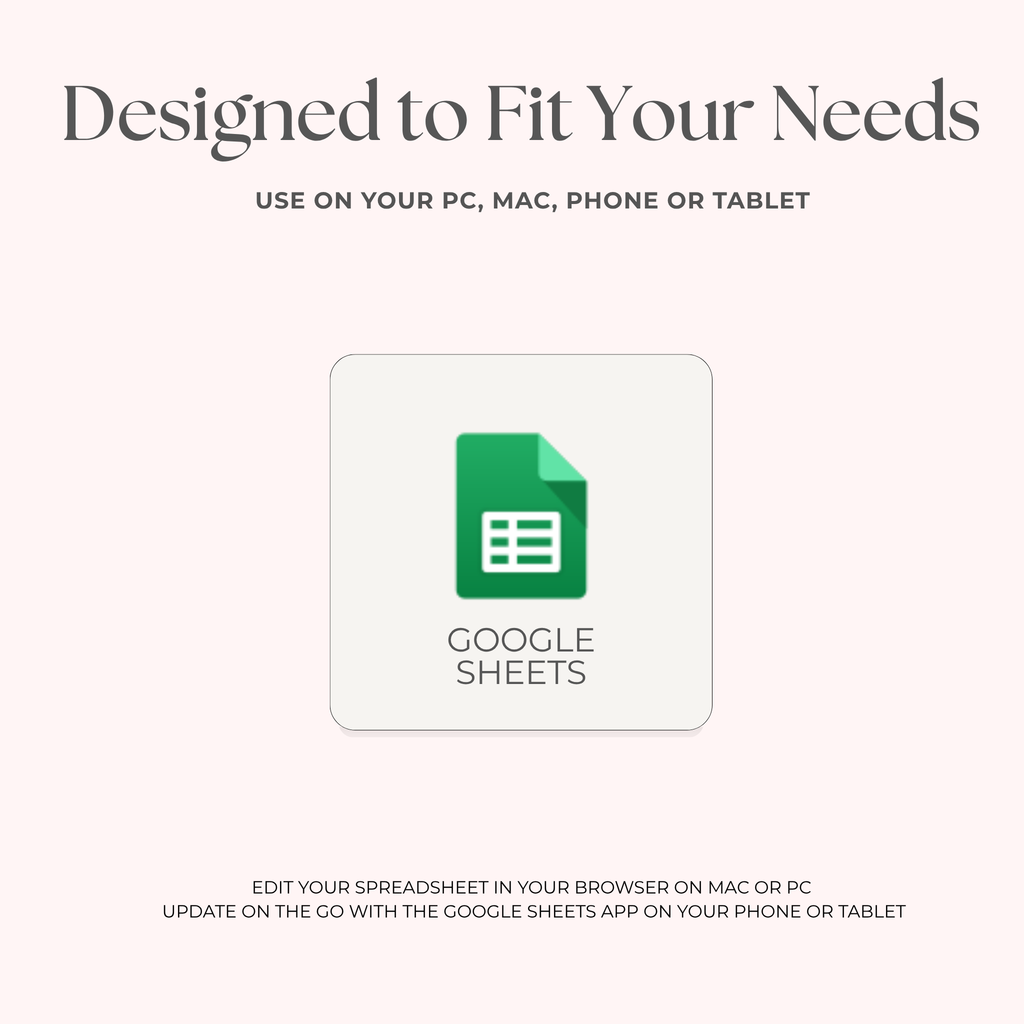 Simple Monthly Budget Spreadsheet for Google Sheets - Strawberry Matcha